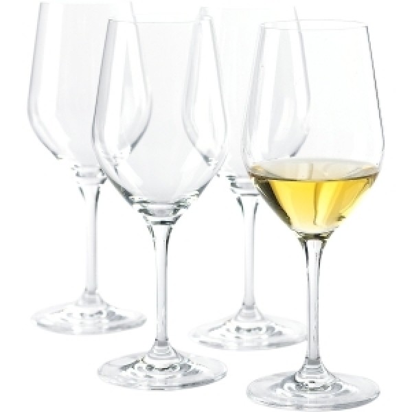 Wine Enthusiast Fusion Infinity Break-Resistant Chardonnay Wine Glasses - 15 oz - Crystal
